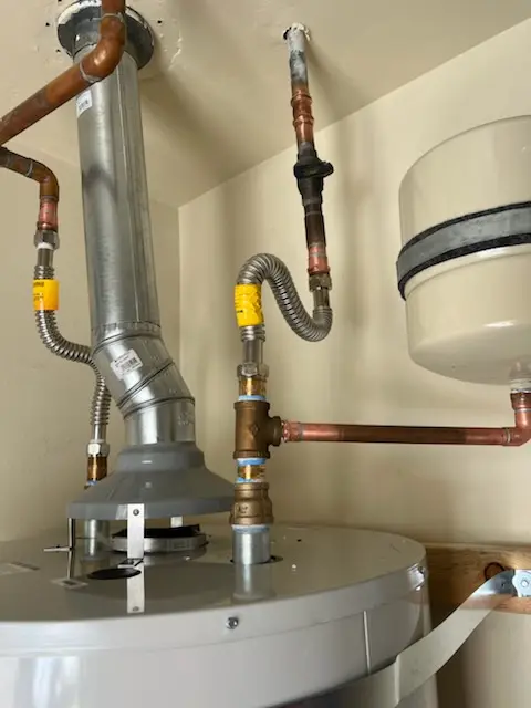 Water heater installation and plumbing repair in Davis